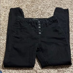 Black High Waisted jeans.